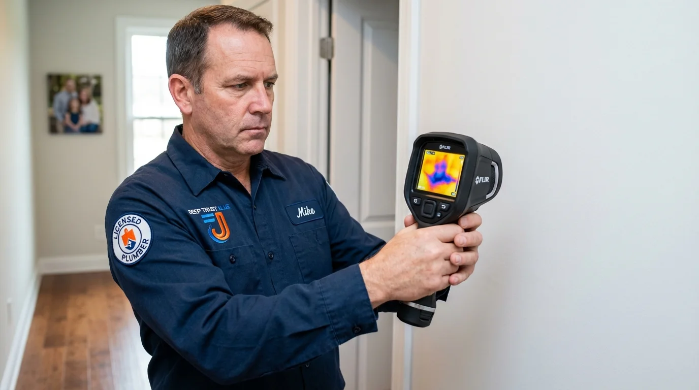 Thermal imaging leak detection by Johns Plumbing LLC in Indialantic